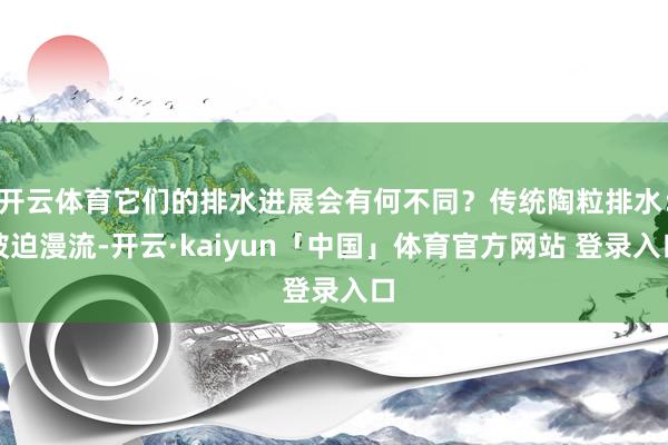 开云体育它们的排水进展会有何不同？传统陶粒排水：被迫漫流-开云·kaiyun「中国」体育官方网站 登录入口