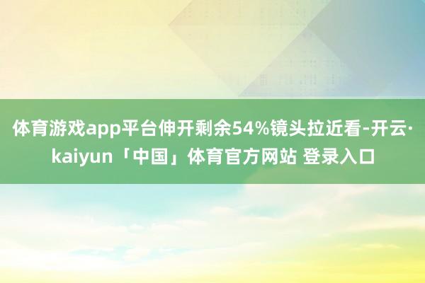 体育游戏app平台伸开剩余54%镜头拉近看-开云·kaiyun「中国」体育官方网站 登录入口